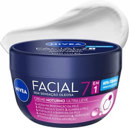 NIVEA Creme Facial Noturno - O potinho noturno dos queridinhos da hidratação facial, auxilia a renovação celular e hidrata profundamente a pele enquanto você dorme - 100g