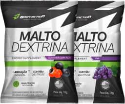 2x Maltodextrina Malto Dextrin 1kg - Bodyaction (Único, Guaraná com açaí/Uva)