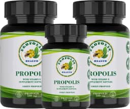 PRÓPOLIS VERDE EM CÁPSULAS - PRÓPOLIS VERDE COM VITAMINA E - CÁPSULA 1000MG POR DIA - PROTEJA VOCÊ E SUA FAMÍLIA 300-150 dias de Suplemento