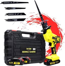Serra Sabre Serrote Elétrica 2 Bateria Profissional Portatil