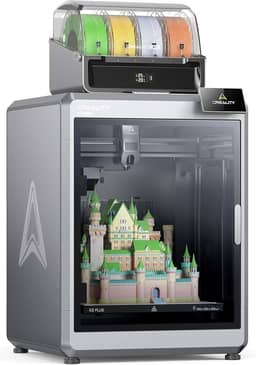 Impressora 3D Creality K2 Plus Combo, impressão multicolorida com 16 cores, alta velocidade de 600 mm/s, câmeras duplas com IA, grande volume de impressão 350 x 350 x 350 mm