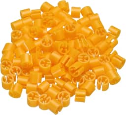 Marcadores de cabide de roupas em branco com haste de 3,5 mm para código de cor laranja, pacote com 100