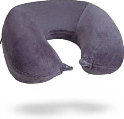 Travesseiro de pescoço para viagem Nasa Voyage Premium Anatômico Cinza noturno Nap