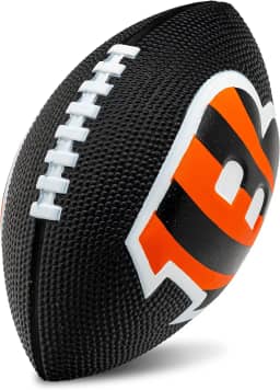 Franklin Sports NFL Futebol - Futebol de espuma infantil - Futebol americano macio - Tamanho mini - Perfeito para jogos - Logotipos 3D de 21,5 cm