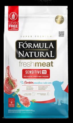 Fórmula Natural Fresh Meat Ração Seca Para Cães Adultos De Pequeno Porte Sabor Carne de Cordeiro 1Kg