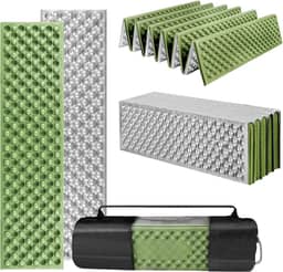 Isolante Termico Camping, Colchão Camping, Insulation Mat Revestida de Alumínio, À Prova D’Água e Portátil Dobrável, Tapete Dobrável à Prova de Umidade, 196 * 61 * 2 CM