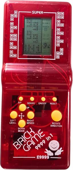 Mini Game Portátil Classic 9999 em 1 – Quebra-Cabeça de Blocos e Vários Jogos Retro, Cores Sortidas – Brinquedo Infantil e Nostálgico