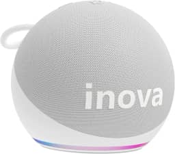 Caixa de Som, INAVA, Melhor Alto-Falante Portátil Bluetooth com Som até Hoje, Graves e Agudos Surround 360°, 20 Horas de Duração da Bateria - Compatível com Alexa (Branco)