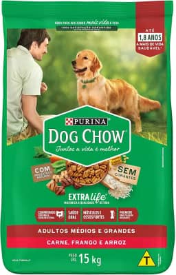 Purina Nestlé Dog Chow Ração Seca Para Cães Adultos Frango E Arroz 15Kg Dog Chow Para Akita Adulto