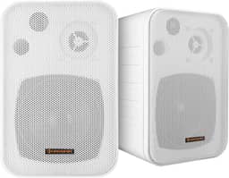 HAYONIK, Caixa Passiva, 60W, 2 Vias, Woofer 4", Tweeter 0,5", Gabinete Polipropileno, Resp. Freq: 100-20Khz, 30W RMS, Suporte Incluso - MSB60NC Branca