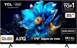 Smart TV TCL 85 Polegadas QLED 4K P7K WiFi Bluetooth Google TV HDR10+ Dolby Atmos Dolby Vision 85P7K