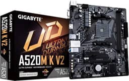 Placa Mãe Gigabyte A520M K V2 (AM4/2xDDR4/HDMI/D-Sub/M.2/USB 3.2)