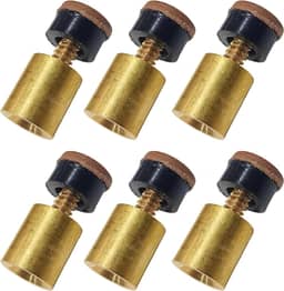 6 Un Virola Com Sola De Rosca 10mm Taco De Bilhar Sinuca