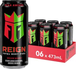 Pack de Reign Melon Mania lata 473ml 6 unidades