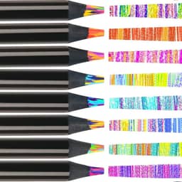 Lápis de Cor Jumbo para Adultos Multicoloridos Desenho Artístico Colorir Esbocar Pré-afiados