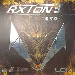 Borracha Rxton 3 para Tênis de Mesa, Atacante, 2.1mm, Selo ITTF, Velocidade e Efeito Máximos, Vermelha