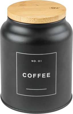 Ou Pote em Metal Coffee 1,1L Preto Linha Sense
