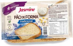 Jasmine Pão de Forma Tradicional Sem Glúten 350g