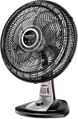 MONDIAL Ventilador 40cm Super Turbo 8 Pás Repelente Pastilha, Preto/Prata, 140W, 220V - VTX-40-8P-RP