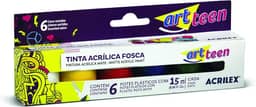 Acrílica Fosca Conjunto com 6 Cores, Acrilex, 035060000, Multicor