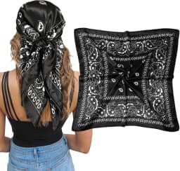 Lenço quadrado grande de cetim de 98 cm - Lenço quadrado feminino para férias na praia, acessório para cachecol, xale multiuso