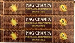 Incenso Massala Nag Champa Shakunthala Original Sandal - Purificação e Prosperidade Cx.3un.8v.