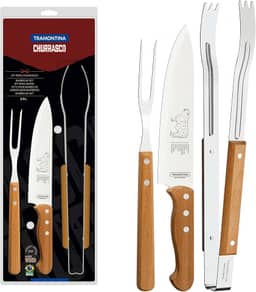 Jogo de Churrasco Tradicional 3 Peças - Tramontina