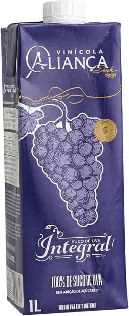 Nova Aliança Suco de Uva Tinto Integral Aliança 1L