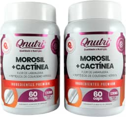 Kit 2 Morosil Cactínea Flor de Laranjeira Peptídeos de Colágeno Verisol Suplemento 2x60 cápsulas Sem Glúten Sem GMO Qnutri