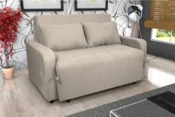 Sofa Cama Amora New 3 Lugares Suede Veludo Aconchegante (Bege)