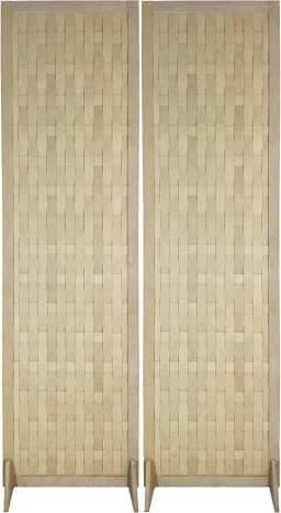 Biombo Trançado Madeira MDF Divisoria de Ambiente Reto Divisor Decoração (2)