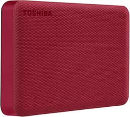HD Externo Portátil Toshiba 4TB Canvio Advance USB 3.0 Vermelho - HDTCA40XR3CA