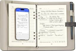 Caneta de sincronização inteligente para anotações, caderno digital com caneta, permite caligrafia sincronizada, ocr para texto, armazenamento offline, gravação de áudio e compartilhamento de