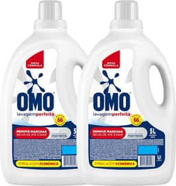 Omo Sabão Líquido 2 Unidades Lavagem Perfeita 5L