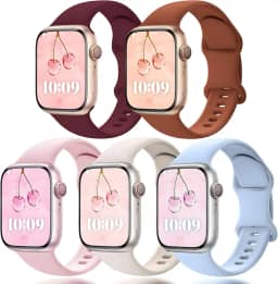 Pulseira para Apple Watch 38mm 40mm 41mm 42mm 44mm 45mm 46mm 49mm, para iWatch Series 11 10 9 8 7 6 5 4 3 2 1 SE Ultra, pulseira esportiva de silicone à prova d'água para homens e mulheres