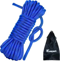 Keepark Corda de escalada estática de 10,5 mm – Corda de escalada de 80 m para adultos e crianças, cordas de rapel resistentes ao ar livre para resgate de incêndio, fuga, escalada no gelo, paraquedas
