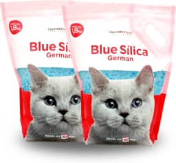 Germanhart Areia Higiênica para Gatos com Cristais de Sílica Azuis, Pack com 2 un, Antiodor e Neutralizante, Alta Durabilidade, 3,7kg