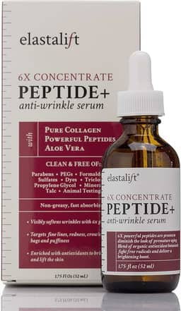 Elastalift Sérum Facial Peptide, Óleo Hidratante Para Cuidados Com A Pele, Rosto, Rugas, Linhas Finas E Inchaço. Sérum Concentrado Peptídico Hidratante 6X Com Colágeno, Preenche, Levanta E Uniformi