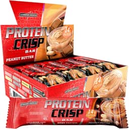 Integralmédica - Barra de Proteína Whey Protein Crisp Bar Peanut Butter - Snack Proteíco - Pré e Pós-Treino - Display com 12 Unidades