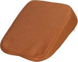 HARFINGTON Almofada de assento de 12 cm de espessura confortável de espuma viscoelástica para cadeira de escritório com fundo antiderrapante para motorista de assento de carro, laranja
