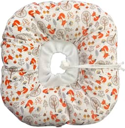 Colar Elizabetano Cães e Gatos PETYC Ajustável Confortável Pós-Cirúrgico Proteção Essencial (Branco - Raposa, M)