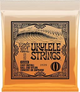 Ernie Ball Ukulele Ball End Nylon Strings, Clear (P02329)