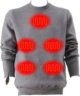 Camiseta térmica térmica masculina e feminina (não inclui baterias)