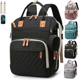 Bolsa Mochila Maternidade Impermeável Multifuncional- Estilo e Praticidade para Mamães Modernas, Com Grande Capacidade para Todo o Essencial do Bebê