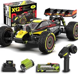 RLAARLO 1/12 Brushless RC Cars for Adults, Max 50 MPH Fast RC Buggy, All Terrain High Speed Remote Control Car Hobby Off-Road RC Truck 4x4 Monster Trucks