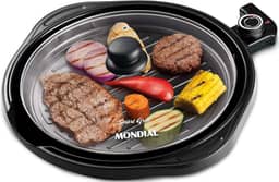 MONDIAL Grill Redondo Smart Grill 30cm, Preto, 1200W, 110V - G-04