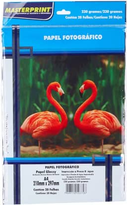 Papel Fotografico Inkjet Glossy 230G Pacote Com 20-48501