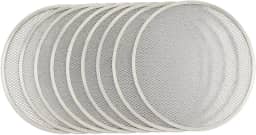Kit 10 Telas Redondas para Pizza, 35 cm, Alumínio Reforçado, para Forno Convencional e Forno a Lenha