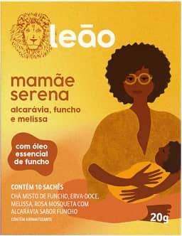 Leão Mamãe Serena - Alcarávia, Funcho e Melissa 10 Sachês