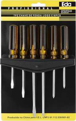 EDA Chaves De Fenda E Phillips Com 6 Peças Eda